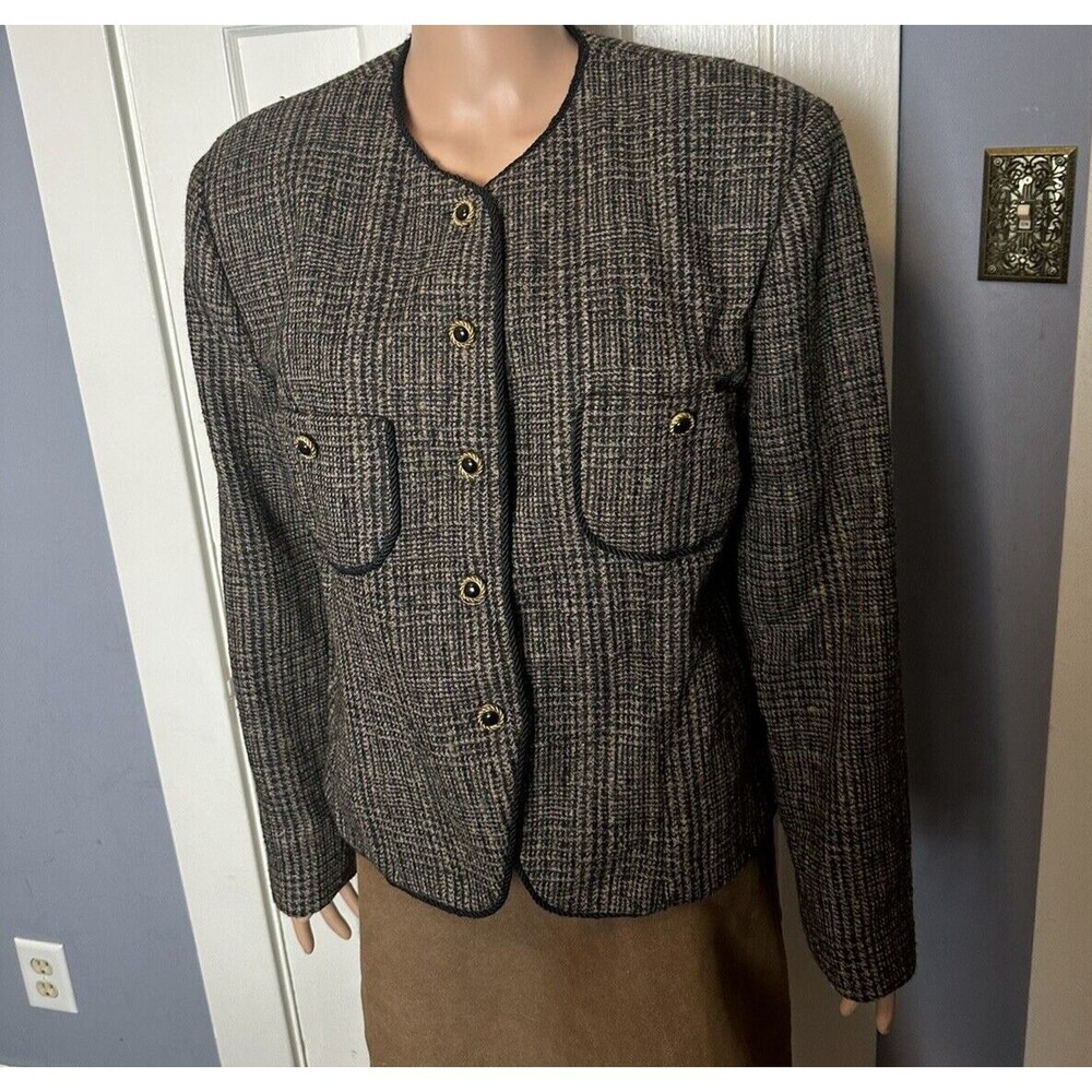 Women's Tweed Blazer, Size Large/X-Large, Clueless, Academia, Business, Dressy